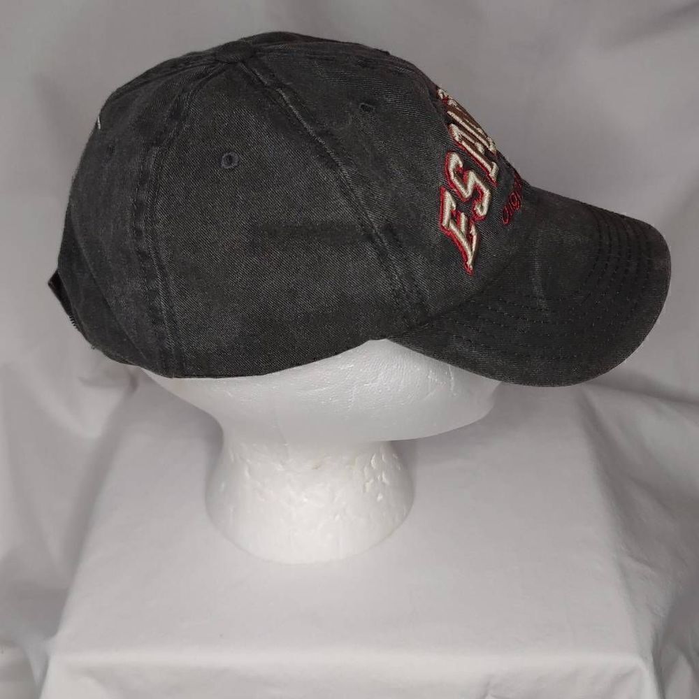Robin Ruth Men's Twill Espana Embroidered Raised Tan and Red Lettering Cap - Picture 6 of 9